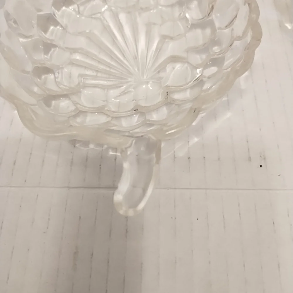 Grape‎ Cluster Shape Candy Dishes Set Of Two Cut Glass Crystal 7